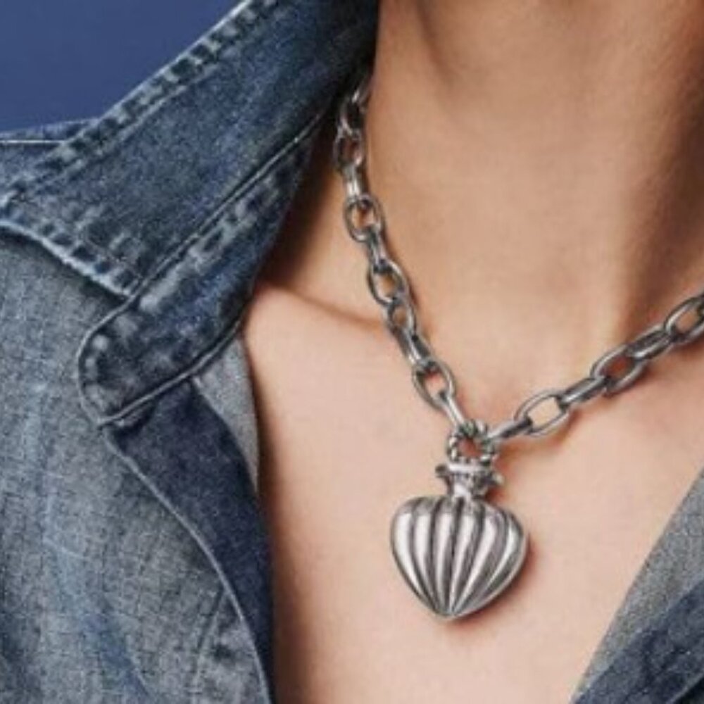 Brighton Amphora Silver Statement Necklace